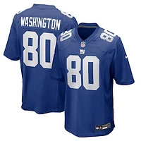 Men's Nike Montrell Washington  Royal New York Giants Team Game Jersey