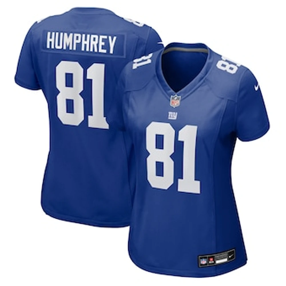 Women's Nike Lil'Jordan Humphrey  Royal New York Giants Team Game Jersey