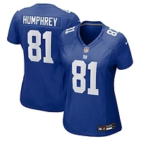 Women's Nike Lil'Jordan Humphrey  Royal New York Giants Team Game Jersey