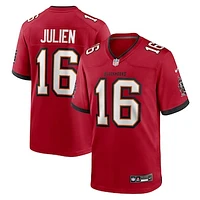 Men's Nike Jake Julien  Red Tampa Bay Buccaneers Team Game Jersey