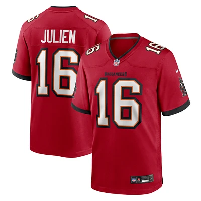 Men's Nike Jake Julien  Red Tampa Bay Buccaneers Team Game Jersey