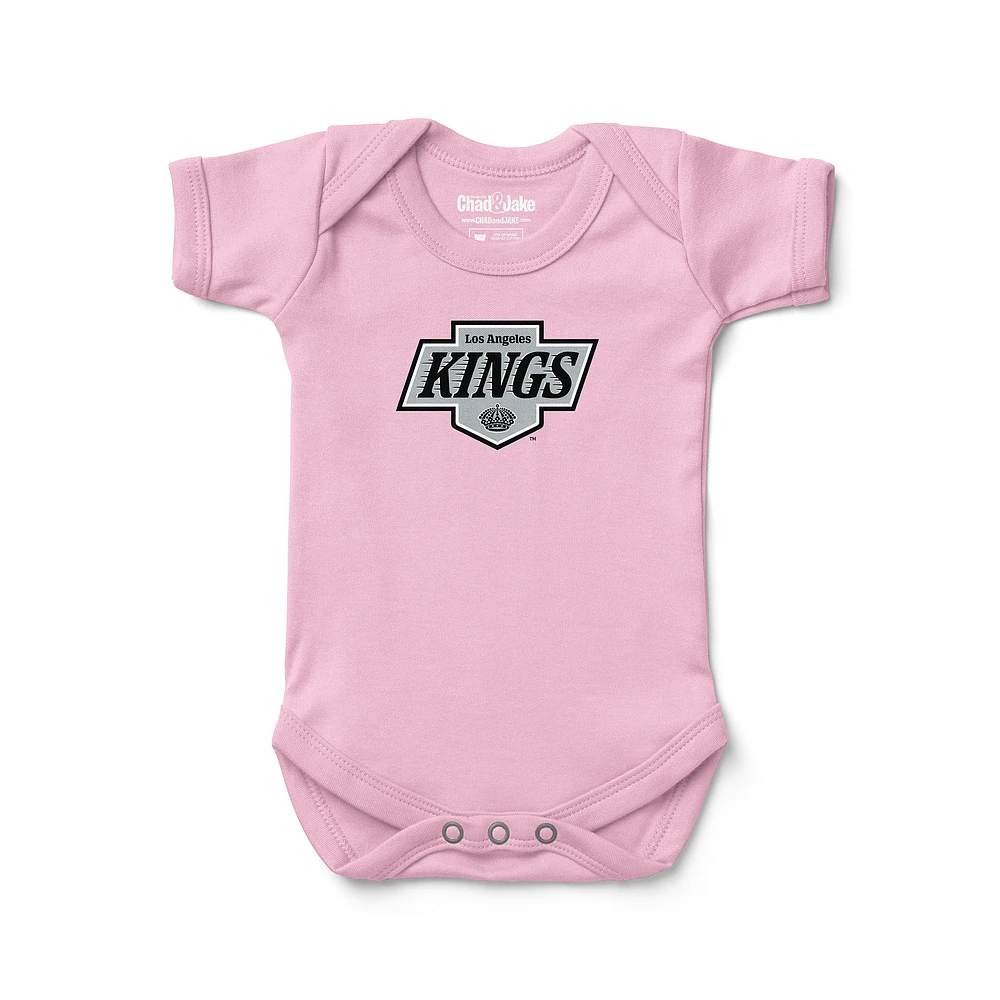 Infant Chad & Jake Pink Los Angeles Kings Logo Bodysuit