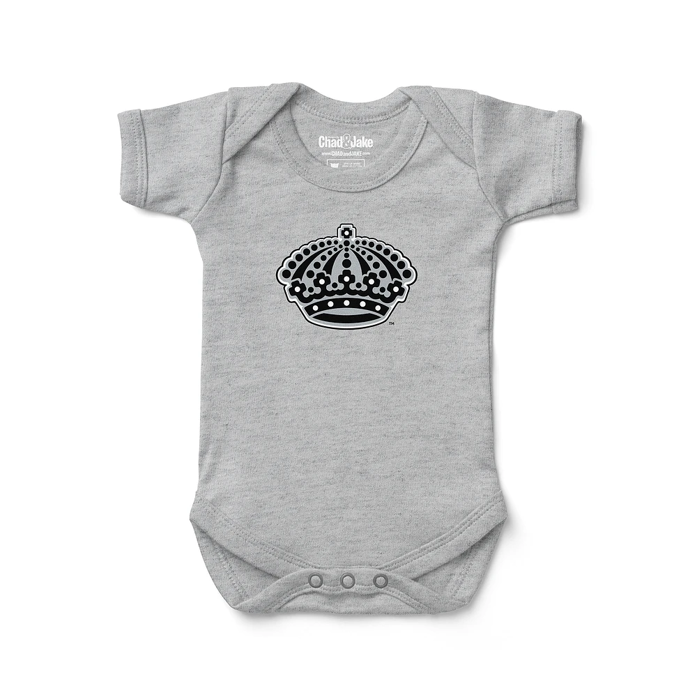 Infant Chad & Jake Heather Gray Los Angeles Kings Secondary Logo Bodysuit