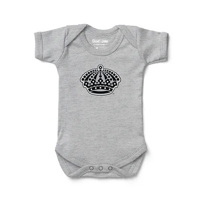 Infant Chad & Jake  Heather Gray Los Angeles Kings Secondary Logo Bodysuit