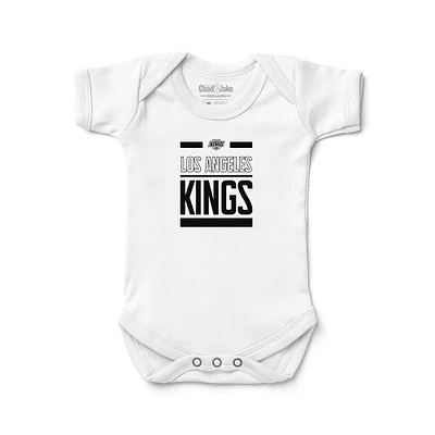 Infant Chad & Jake White Los Angeles Kings Stack Bodysuit