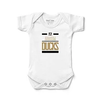 Infant Chad & Jake White Anaheim Ducks Stack Bodysuit