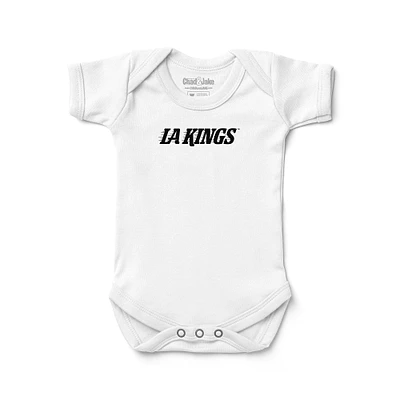 Infant Chad & Jake  White Los Angeles Kings Wordmark Bodysuit