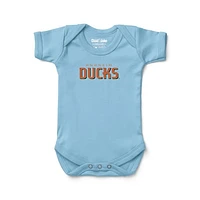 Infant Chad & Jake  Blue Anaheim Ducks Wordmark Bodysuit