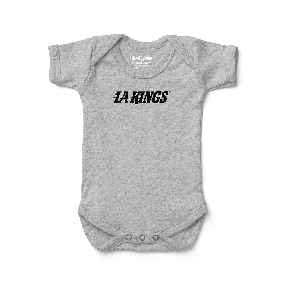 Infant Chad & Jake Heather Gray Los Angeles Kings Wordmark Bodysuit