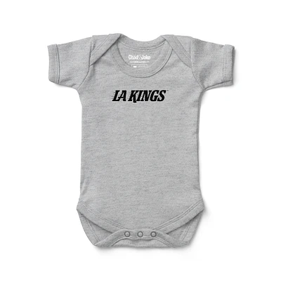 Infant Chad & Jake  Heather Gray Los Angeles Kings Wordmark Bodysuit