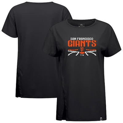 Women's Levelwear  Black San Francisco Giants Influx Arcade T-Shirt