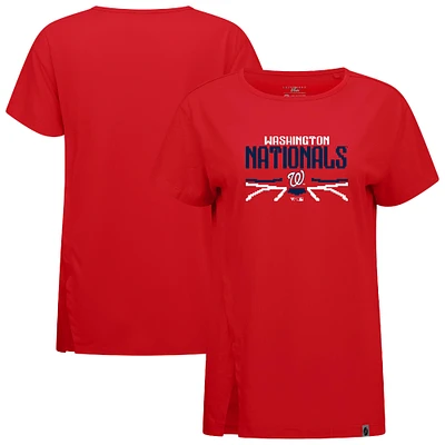 Women's Levelwear  Red Washington Nationals Influx Arcade T-Shirt