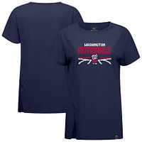 Women's Levelwear  Navy Washington Nationals Influx Arcade T-Shirt