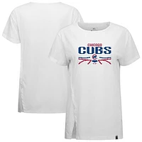 Women's Levelwear  White Chicago Cubs Influx Arcade T-Shirt