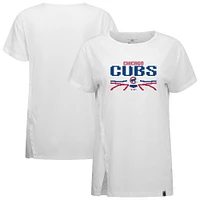 Women's Levelwear  White Chicago Cubs Influx Arcade T-Shirt