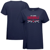 Women's Levelwear  Navy St. Louis Cardinals Influx Arcade T-Shirt