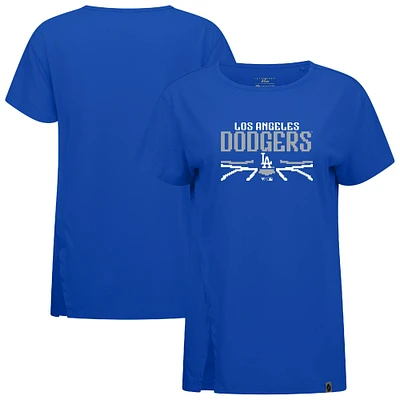 Women's Levelwear  Royal Los Angeles Dodgers Influx Arcade T-Shirt