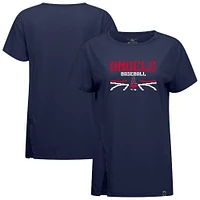Women's Levelwear  Navy Los Angeles Angels Influx Arcade T-Shirt