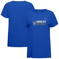 Women's Levelwear  Royal Kansas City Royals Influx 8-Bit Baseball T-Shirt