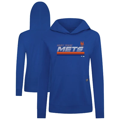 Women's Levelwear Royal New York Mets Relay Breaker Pullover Hoodie
