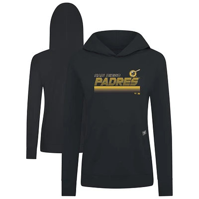 Women's Levelwear San Diego Padres Relay Breaker Pullover Hoodie
