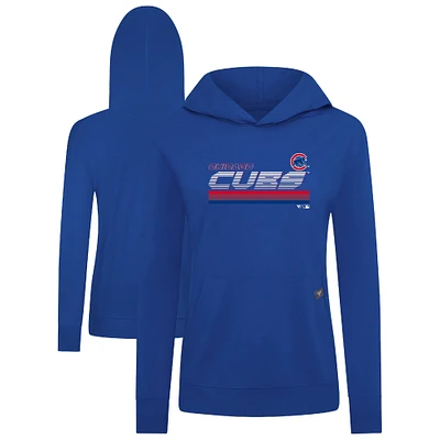 Women's Levelwear Royal Chicago Cubs Relay Breaker Pullover Hoodie