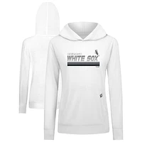 Women's Levelwear White Chicago Sox Relay Breaker Pullover Hoodie