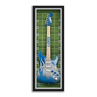 Detroit Lions 14" x 37" Framed Electric Guitar Print