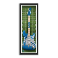 Detroit Lions 14" x 37" Framed Electric Guitar Print