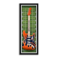 Denver Broncos 14" x 37" Framed Electric Guitar Print