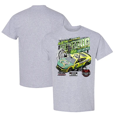 Men's Checkered Flag Sports Heather Gray Austin Cindric Jack Link's 500 Race Winner T-Shirt