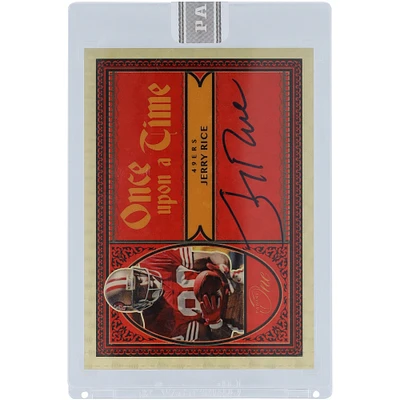 Jerry Rice San Francisco 49ers Autographed 2022 Panini One Gold Vinyl White Box #334 #1/1 Card