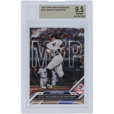 Aaron Judge New York Yankees 2024 Topps Now 2024 AL Most Valuable Player Award Winner #OS-5 BGS Authenticated 9.5 Card