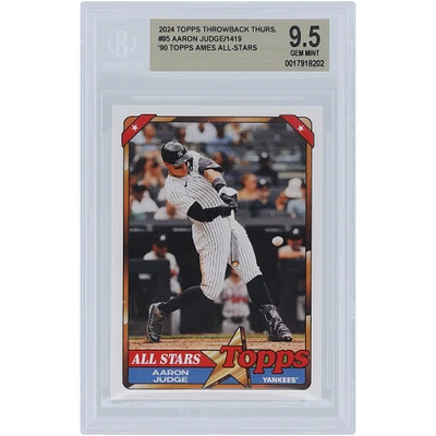 Aaron Judge New York Yankees 2024 Topps Throwback Thursday 90 Topps Ames All- Stars #95 BGS Authenticated 9.5 Card
