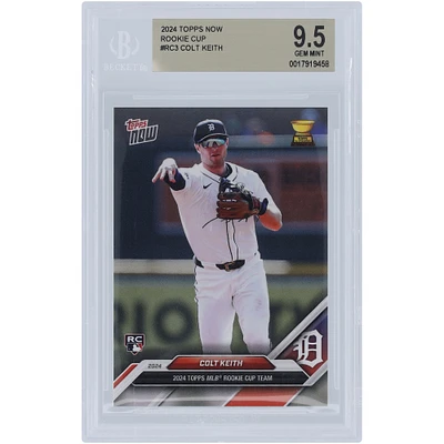 Colt Keith Detroit Tigers 2024 Topps Now 2024 Rookie Cup Team #RC3 BGS Authenticated 9.5 Rookie Card