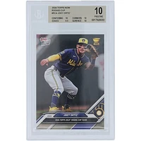 Joey Ortiz Milwaukee Brewers 2024 Topps Now 2024 Rookie Cup Team #RC4 BGS Authenticated 10 Card - 10,10,9.5,10 Subgrades