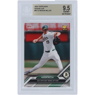 Mason Miller Oakland Athletics 2024 Topps Now 2024 Rookie Cup Team #RC12 BGS Authenticated 9.5 Card