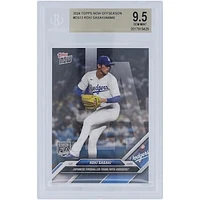 Roki Sasaki Los Angeles Dodgers 2024 Topps Now Japanese Fireballer Signs With Dodgers #OS-13 BGS Authenticated 9.5 Rookie Card