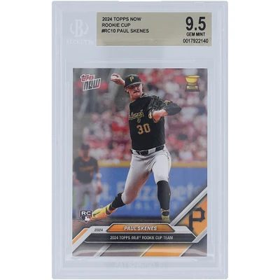 Paul Skenes Pittsburgh Pirates 2024 Topps Now Rookie Cup Team #RC10 BGS Authenticated 9.5 Rookie Card