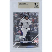 Juan Soto New York Yankees 2024 Topps Now Youngest Player To Homer Against All 30 MLB Teams #542 BGS Authenticated 9.5 Card