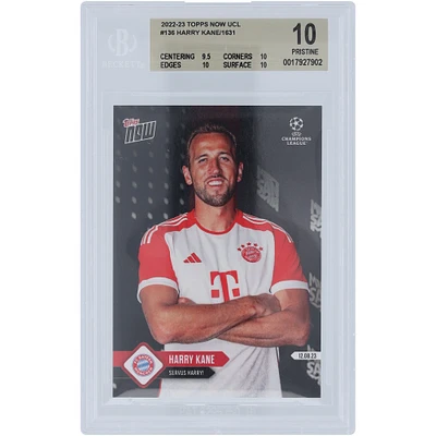 Harry Kane Bayern Munich 2022-23 Topps Now Servus Harry! 12.08.23 #136 BGS Authenticated 10 Card - 9.5,10,10,10 Subgrades