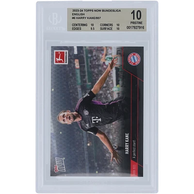 Harry Kane Bayern Munich 2023-24 Topps Now A Perfect Start! 18.08.2023 #6 BGS Authenticated 10 Card - 10,10,9.5,10 Subgrades
