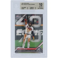 Ronald Acuna Atlanta Braves 2023 Topps Now 1st MLB Player w/ a 40 HR & 70 SB Season 09.27.23 #927 BGS Authenticated 10 Card - 10,9.5,10,10 Subgrades