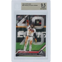 Ronald Acuna Atlanta Braves 2023 Topps Now 1st MLB Player w/ a 40 HR & 70 SB Season 09.27.23 #927 BGS Authenticated 9.5 Card
