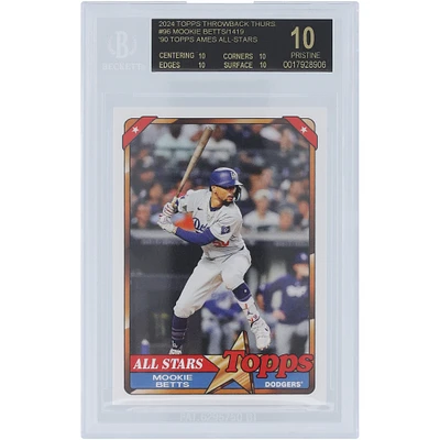 Mookie Betts Los Angeles Dodgers 2024 Topps TBT 90 Topps Ames All-Stars Black Label #96 BGS Authenticated 10 Card - 10,10,10,10 Subgrades