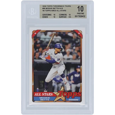 Mookie Betts Los Angeles Dodgers 2024 Topps TBT 90 Topps Ames All-Stars #96 BGS Authenticated 10 Card - 10,10,10,9.5 Subgrades