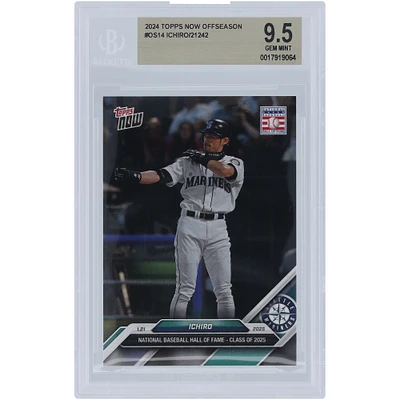 Ichiro Suzuki Seattle Mariners 2024 Topps Now National Baseball Hall Of Fame - Class Of 2025 #OS-14 BGS Authenticated 9.5 Card