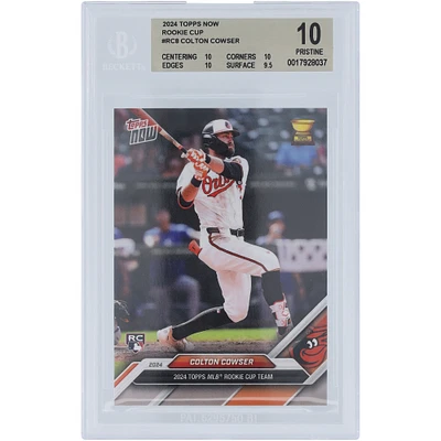 Colton Cowser Baltimore Orioles 2024 Topps Now 2024 Rookie Cup Team #RC8 BGS Authenticated 10 Rookie Card - 10,10,10,9.5 Subgrades