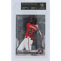 Michael Harris Atlanta Braves 2022 Topps Now 2022 NL Rookie of The Year Award Winner 11.14.2022 Black Label #OS-35 BGS Authenticated 10 Card - 10,10,10,10 Subgrades