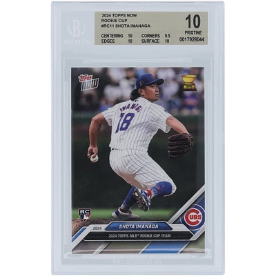 Shota Imanaga Chicago Cubs 2024 Topps Now 2024 Rookie Cup Team #RC11 BGS Authenticated 10 Rookie Card - 10,9.5,10,10 Subgrades
